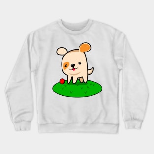 Playful Dog. Crewneck Sweatshirt